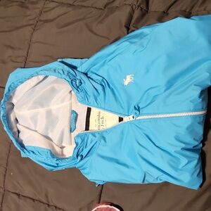 Abercrombie & Fitch windbreaker teal M